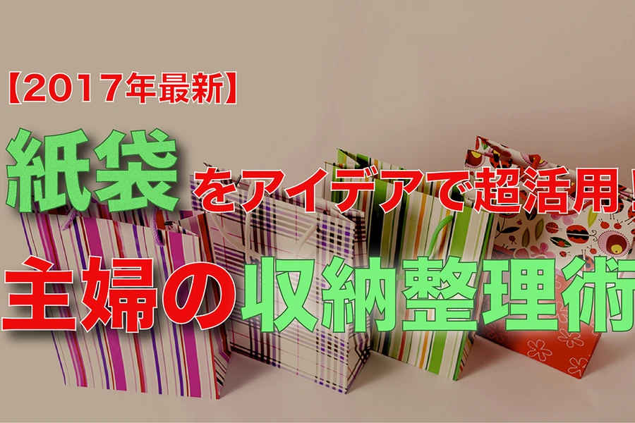 紙袋をアイデアで超活用！主婦の収納整理術