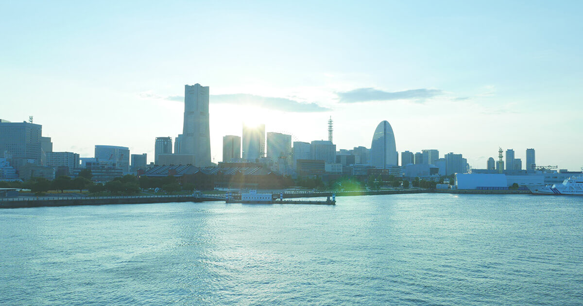 海上からのみなとみらい